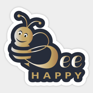 Bee Happy Sticker